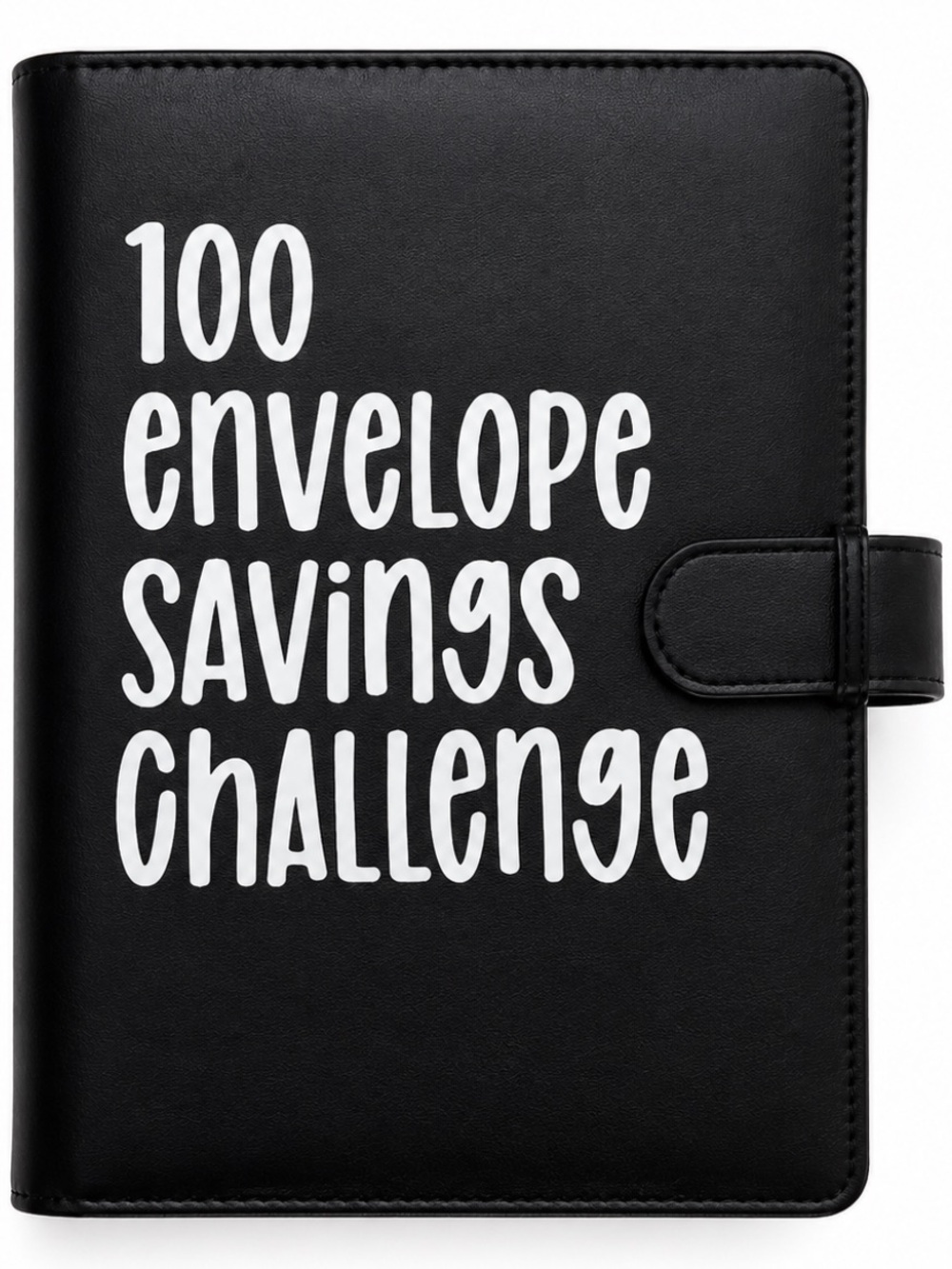 NWOT 100 Envelope Savings Challenge Binder Cash Budget Organizer Black